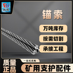 矿用锚索桥梁边坡预应力镀锌钢绞线煤矿用锚杆锚索厂家批发钢丝绳