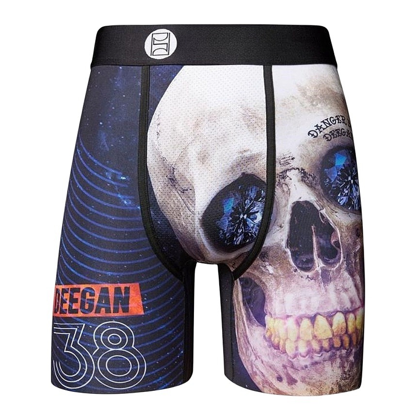 Marca de moda PSD seda de hielo pantalones cortos de poliéster pantalones de playa estampados anime deportes cómodos correr bóxer calzoncillos para hombres