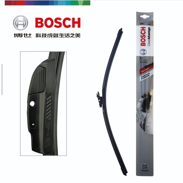 Bosch frameless wipers with U-shaped quick-release interface are compatible with 99% of universal vehicle models