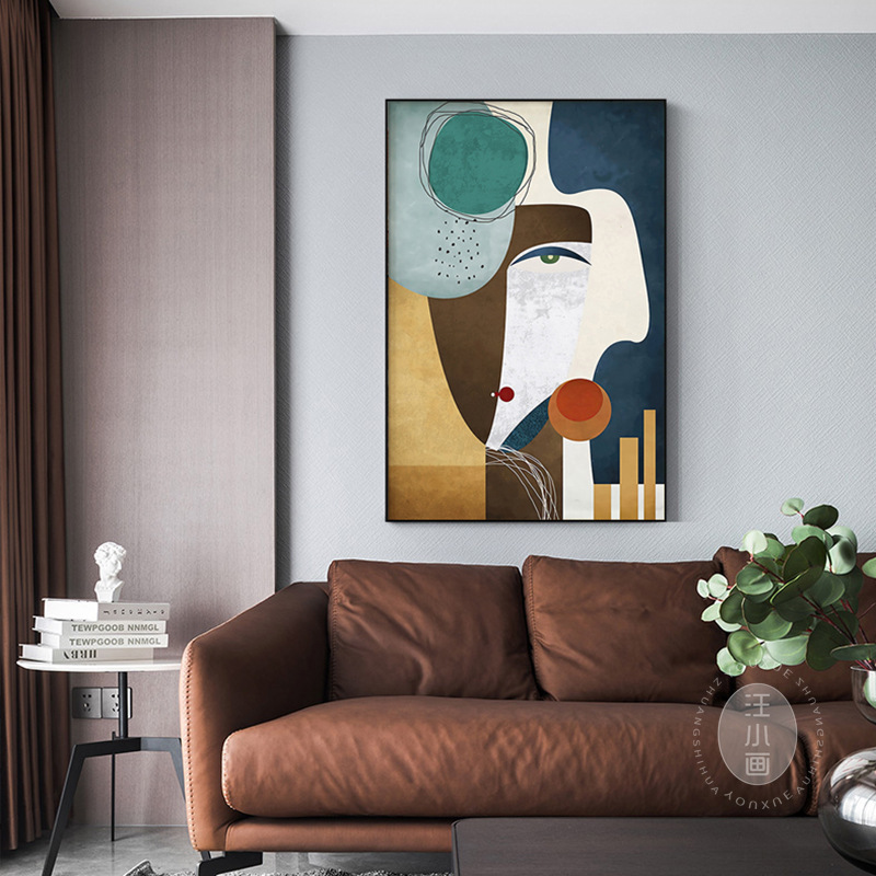 Picasso World Famous Paintings Entrance Decorative Paintings Abstract Eternal Heart Sofa Background Wall Floor-standing Large Side Hanging Paintings Picasso World Famous Paintings Entrance Decorative Paintings Abstract Eternal Heart Sofa Background Wall Floor-standing Large Side Hanging Paintings