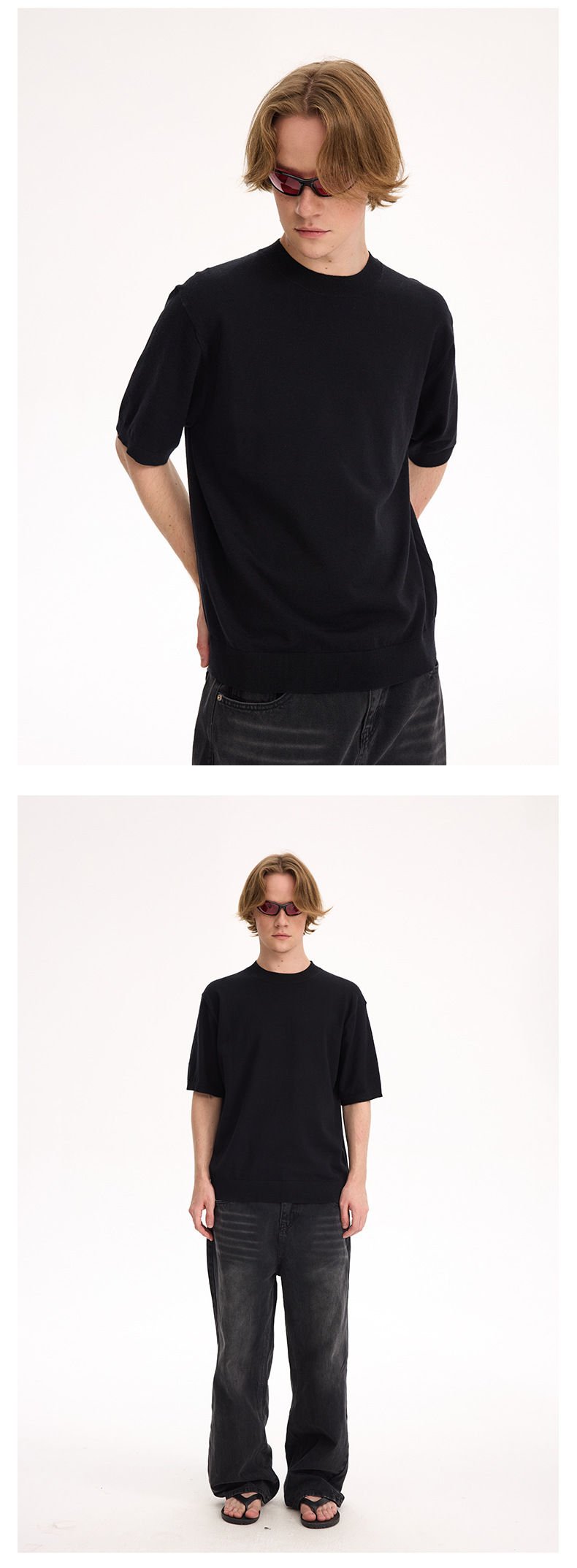 UNF Style 180g Breathable Loose Knit Tee