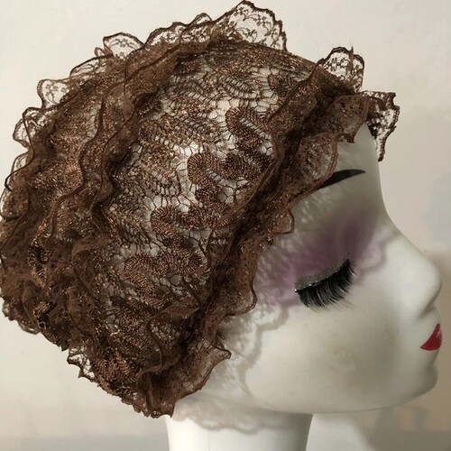 Summer Thin Lace Hat Fashionable Beauty Hat White Hair Hat Mother Hat Peacock Hat Convenient Wigs Hat Home Hat