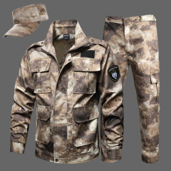 新しい迷彩スーツ、男性用耐摩耗性・防汚性作業服、軍事訓練服、労働保護服、訓練服、建設現場服、自動車修理服