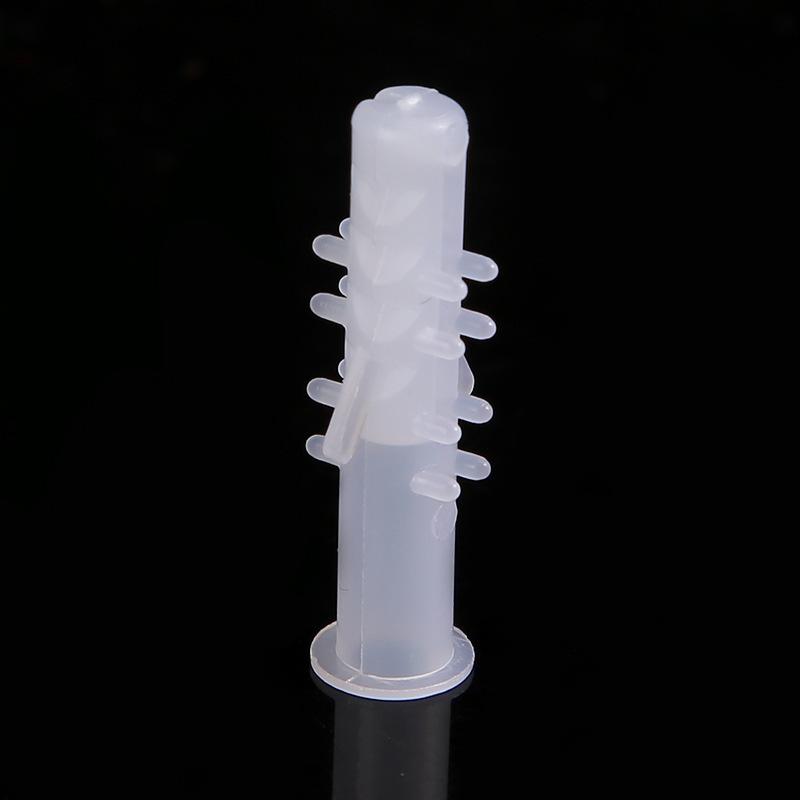 6*30mmとげ付き膨張プラグチューブ付き白色プラスチックとげ付き家庭用タッピングスクリュー魚型とげ付き膨張プラグチューブ|undefined
