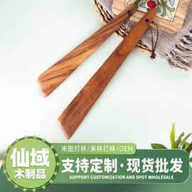 相思木便携户外炒菜锅铲木制三角铲创意斜铲不粘锅小炒铲辅食炒铲
