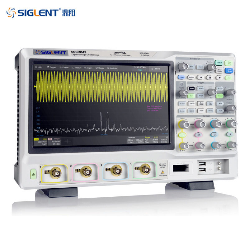 鼎阳SIGLENT SDS5104X四通道1G荧光屏示波器5G采样率电容触摸屏
