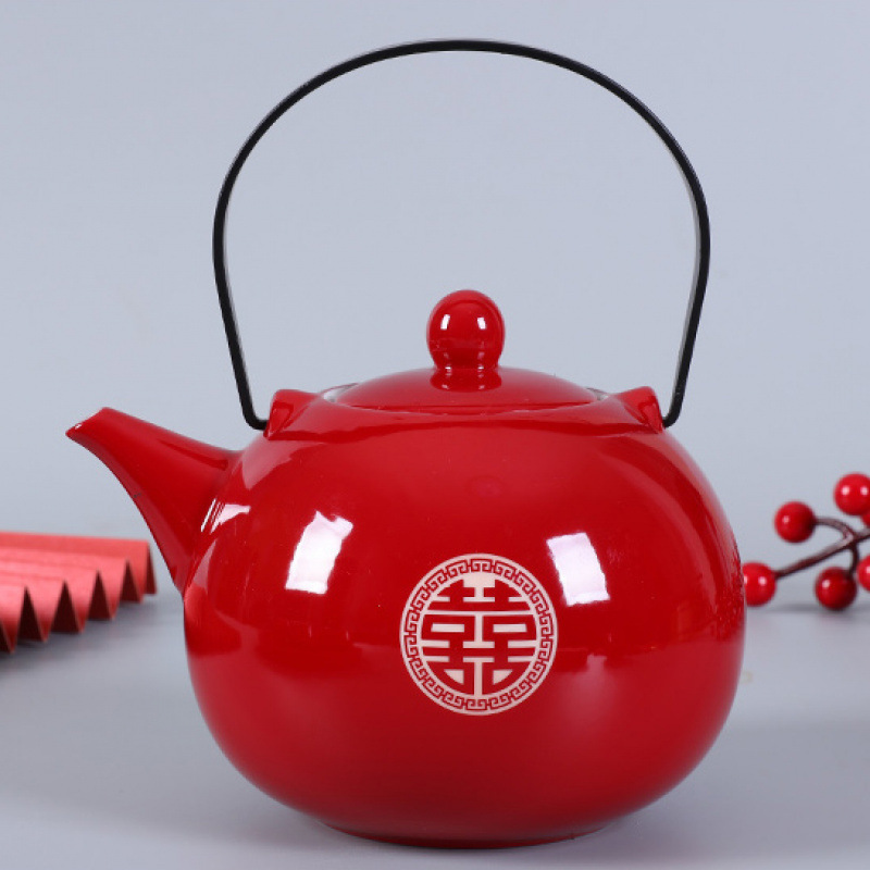 包邮结婚茶碗中式家用红陶瓷碗筷婚礼喜事敬茶盖碗改口杯大全婚用|undefined