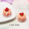 Realistic resin, cream food play, doll house with accessories, family toy, wholesale, handmade