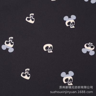 厂家直销全涤桃皮绒斜纹水蜜桃面料磨毛漂白印花沙滩裤抱枕箱包布