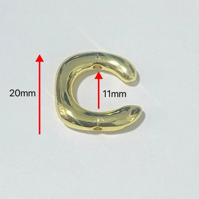 Color-Preserving U-Shaped Horseshoe Gold Spacer Beads Accessories for Handmade DIY Bracelets and Jewelry, Versatile Beading Materials Wholesale (Zərgərlik ara hissələri) - gold-one