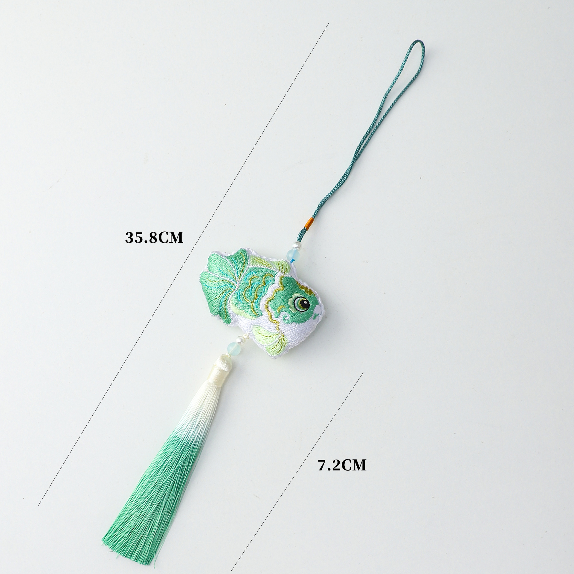 Colgante de Año Nuevo de siete colores de siete colores Koi Boche de Año Nuevo decoración de barril con flores de material DIY colgante de flores