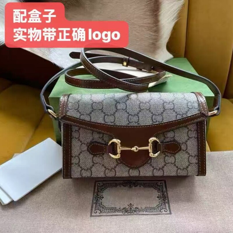 New 1955 Gujia Horsebit Mobile Phone Bag Box Presbyopic Mini Crossbody Horizontal Small Square Bag for Foreign Trade Supply New 1955 Gujia Horsebit Mobile Phone Bag Box Presbyopic Mini Crossbody Horizontal Small Square Bag for Foreign Trade Supply