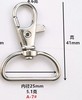 Practical keychain jewelry thick lock buckle, zinc alloy hook buckle metal rotation hook, pet dog buckle hook