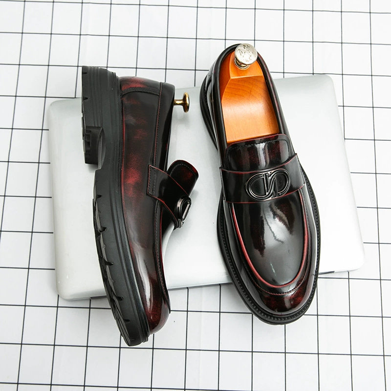 Мужская обувь в британском стиле, полированная повседневная кожаная обувь в корейском стиле, деловая официальная одежда, дышащая рабочая обувь, оптовая продажа с фабрики