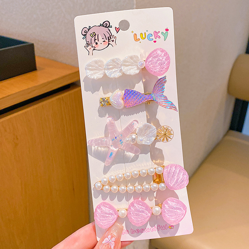 Horquilla para niños Clip de flequillo lateral para niña Clip de pico de pato para bebé Clip bb Accesorios para el cabello de alto valor Tombros de dopamina