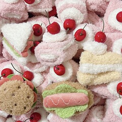 新商品の甘いぬいぐるみのさくらんぼのケーキのサンドイッチの子供のヘアピンの韓国系のかわいい女の子の爆発的な髪飾りのカード