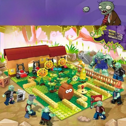Compatible LEGO Giant Elephant Block Plant Zombie Battle Brain Teaser Assembly Children's Toy Birthday Gift Dropshipping One Piece