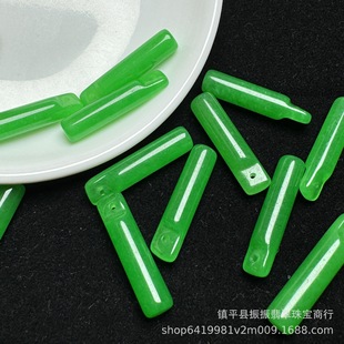 Jade Ice Green Long Earrings Wholesale DIY Jade Jewelry Jade Accessories Earrings Pendant Tassel Wholesale