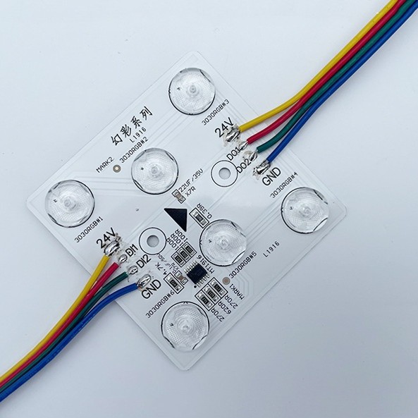 Caja de luz LED módulo a todo color cuadrado reflexión difusa sinfo palabra luminosa caja de luz programable palabra escaneo 5050RGB