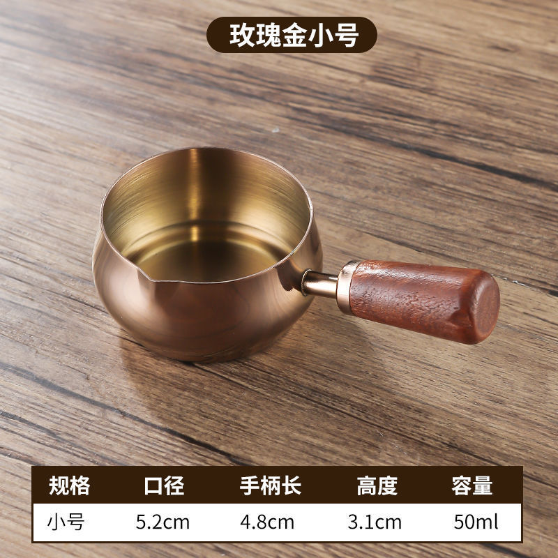 304不锈钢酱汁杯西餐牛排酱料杯木柄调料小碗番茄沙拉蘸酱碟子|undefined