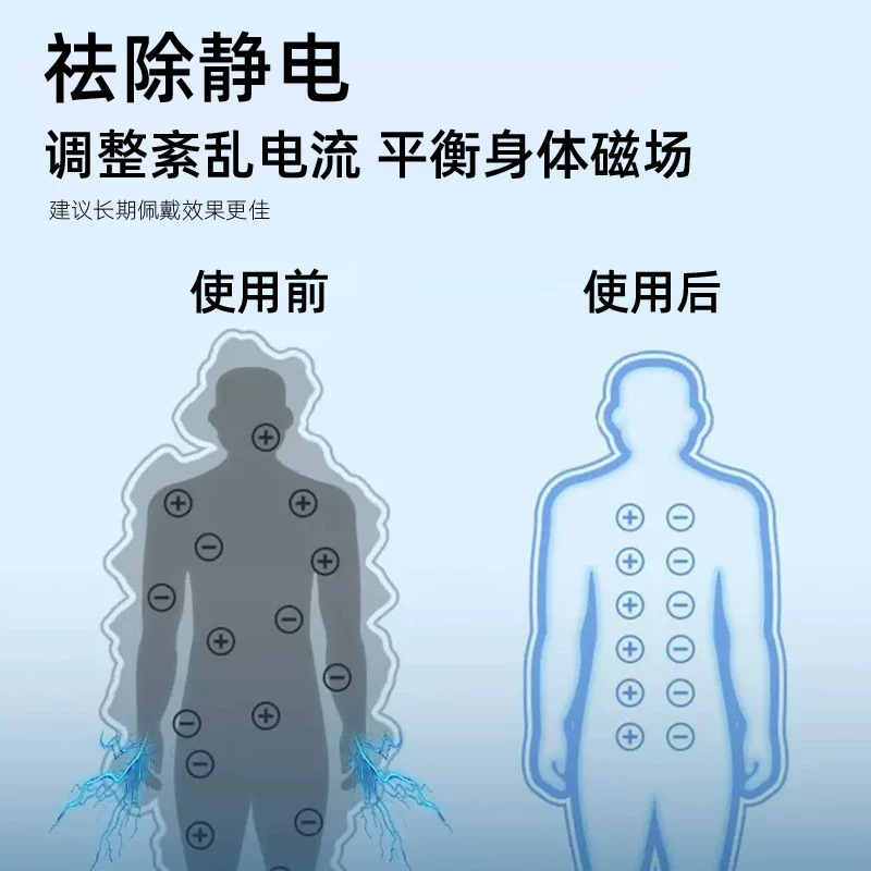 Anti-static wristband, wireless static eliminator, for releasing static electricity from the body in winter, suitable for outdoor activities and household use