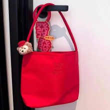 手提女包小众高级感伴手礼小包mucu and ebony刺绣尼龙单肩包包