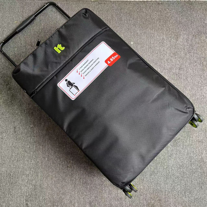 블랙 심플한 업그레이드 와이드 트롤리 여행가방