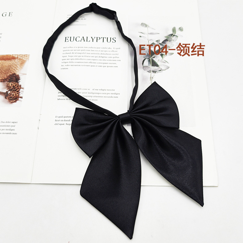 Spot de fábrica al por mayor conjunto de pajarita de corbata para niños de escuela primaria, corbata a rayas de color sólido, pajarita de raíz de plumas