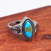 Retro turquoise ring, hair accessory, wholesale