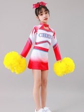 中国风青花瓷演出服团体竞技比赛儿童拉拉队健美啦啦操校园运动会