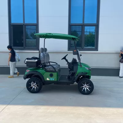 Export electric golf carts, four-wheel sightseeing vehicles for tourist attractions, hotel shuttle vehicles, and vehicles for real estate sales offices to view homes (Elektrikli qolf avtomobilləri) - model-a-2-seater-standard-configuration-optional-accessories-include-bumpers-storage-racks-and-audio-systems