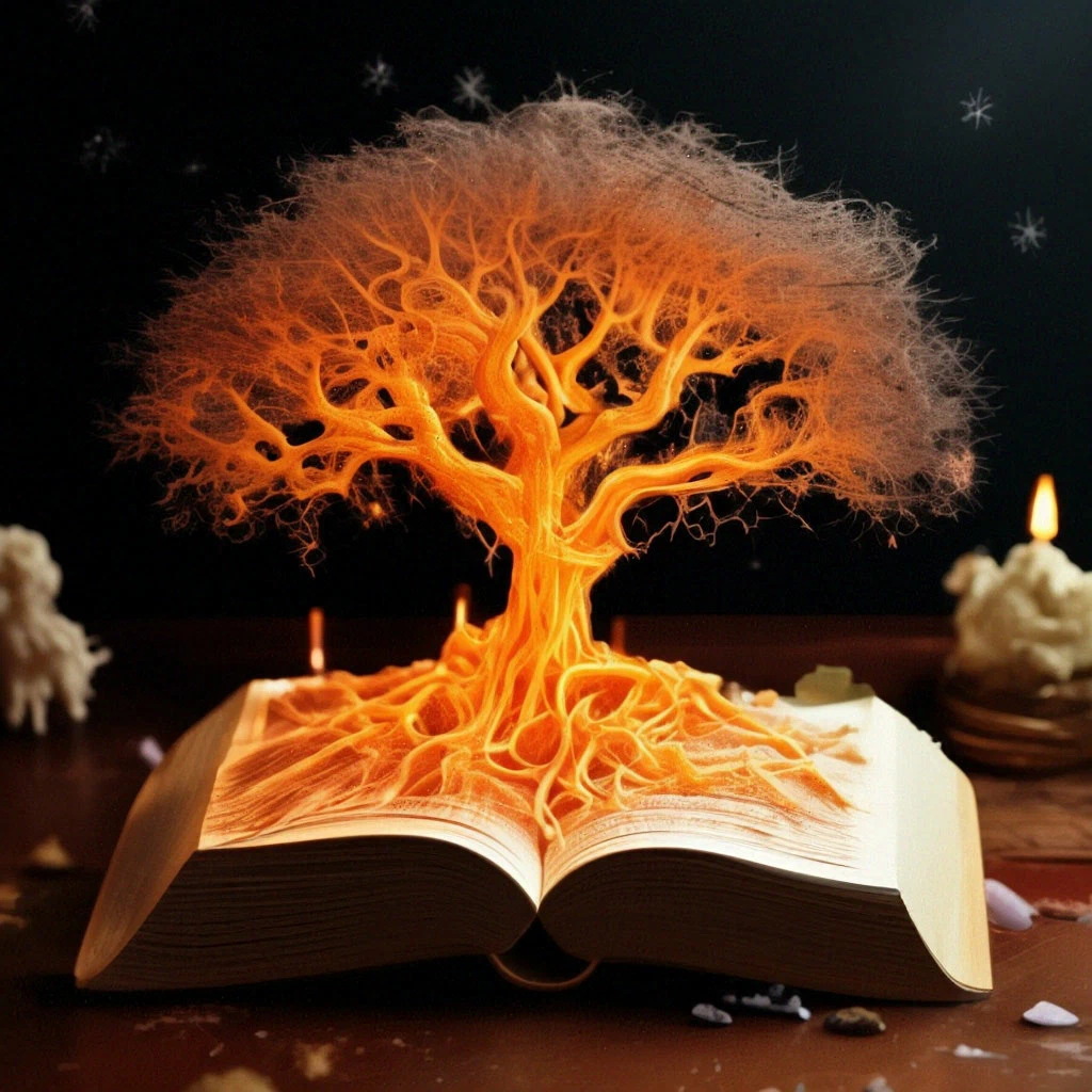 Pequeño libro rojo nuevo lleno de pintura de diamante árbol de vida DIY bordado de diamante pintura decorativa sala de estar fábrica de suministro transfronterizo al por mayor