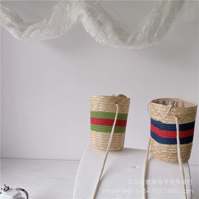 new pattern Bag children summer Traveling collocation convenient Single room package Straight Simplicity coin purse baby Bucket bag