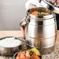 三層断熱304ステンレス弁当箱、学生や会社員向けのステンレスポット、食事付き大容量断熱バケツ