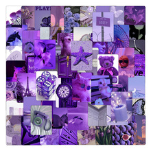 56����ɫpurpleС����Lovely INS��Ϳѻ��ֽ��ˮ�ľ��ֹ�sticker