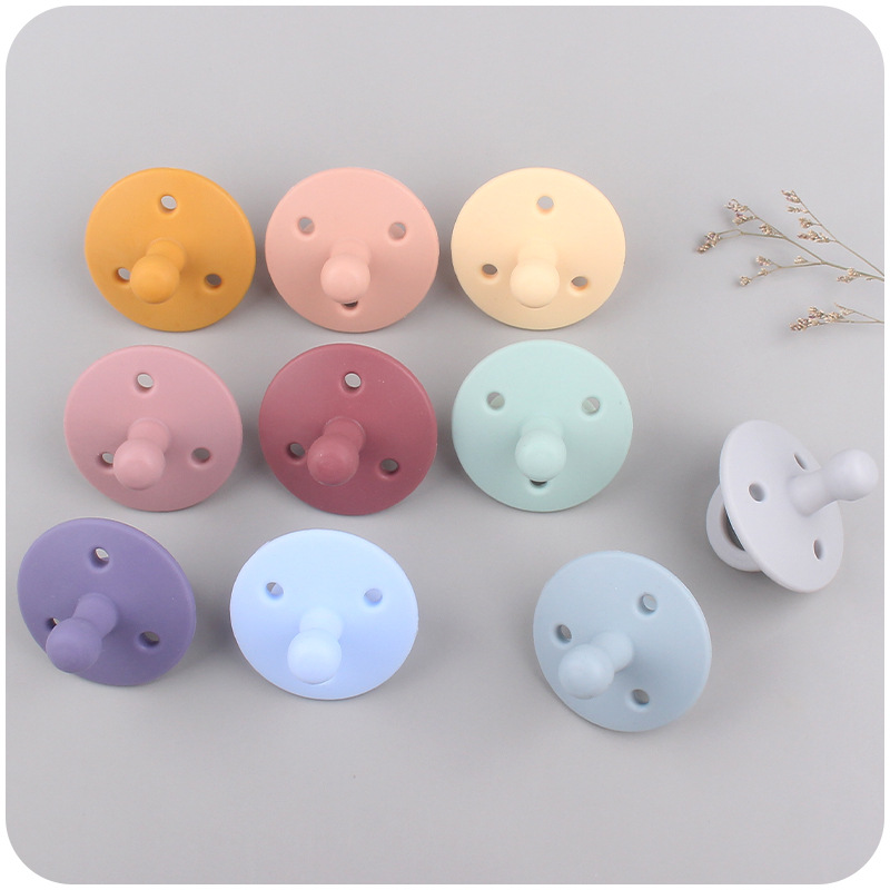 Suministros para bebés chupete DIY creativo bebé silicona mordedura molar pezón cadena pezón conjunto de dos piezas