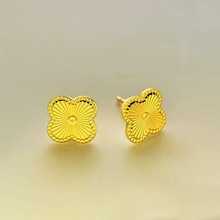 精品CNC龙鳞四叶草车花耳钉星星鱼鳞耳饰碎冰冰蝴蝶皇冠饰品批发