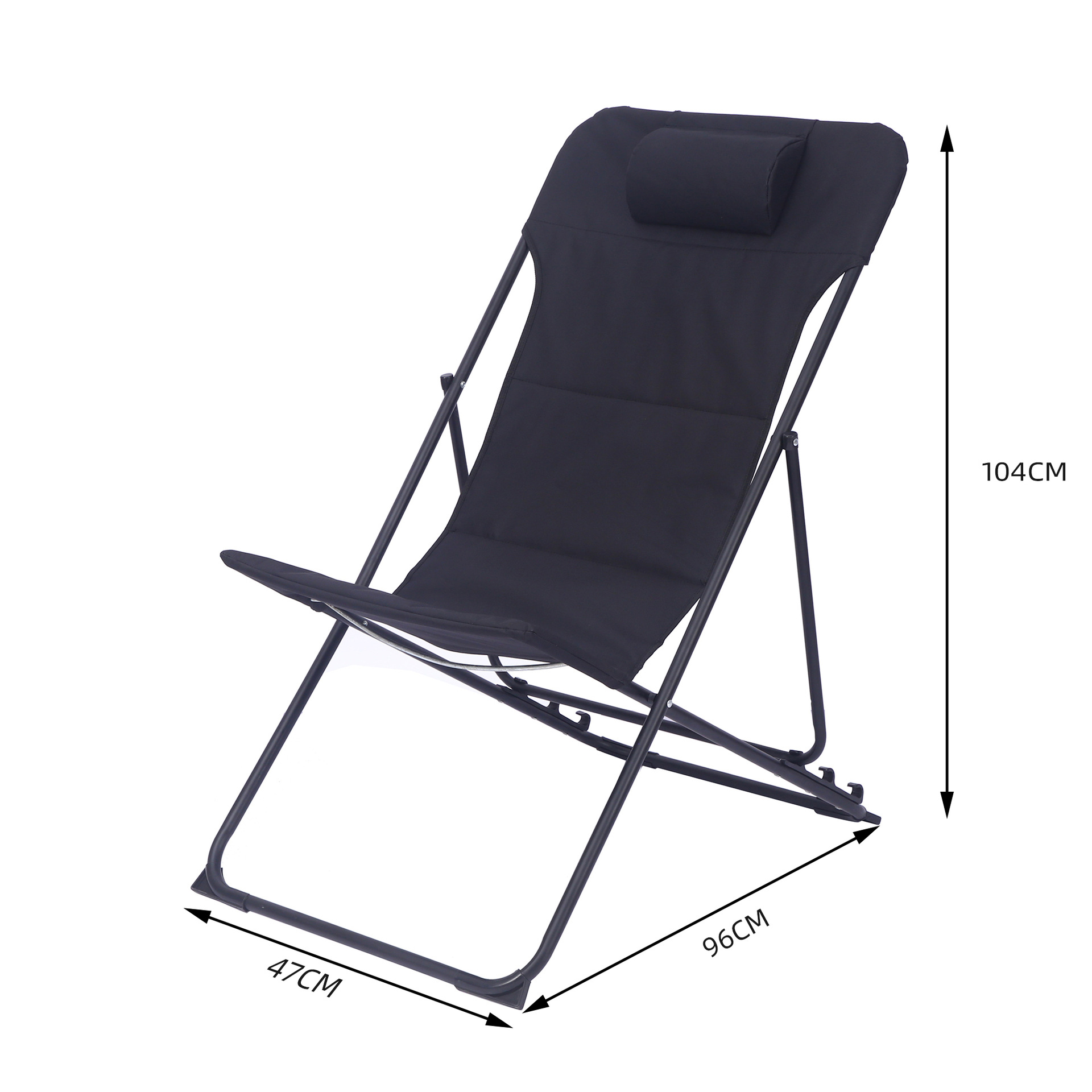 Silla de playa al aire libre silla plegable de camping portátil silla de pesca sillón reclinable para acampar sillón reclinable para el almuerzo simple