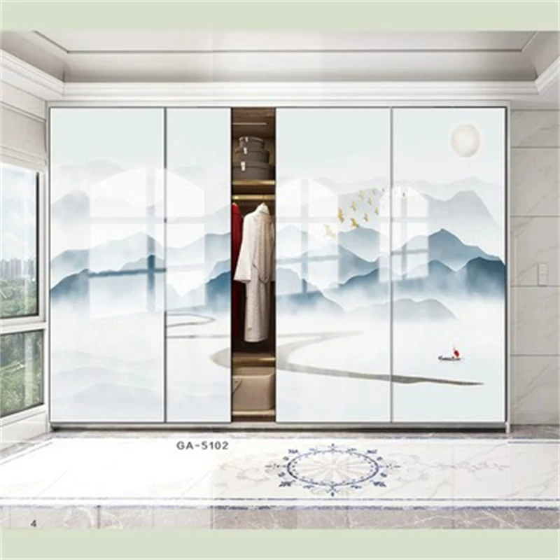 W6 Highlight Wardrobe Gate Customized Home Beds Pushing Door Moving Gate Molescase Gate Customize Simple Western Qi -resistant and wear -resistant