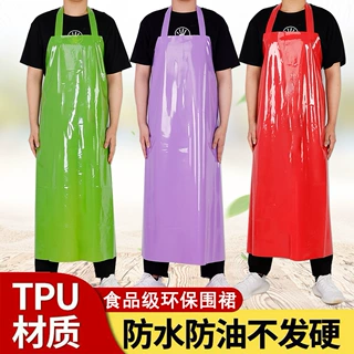 彩色tpu柔软不发硬加厚耐磨防水油耐酸碱劳保防护男女食品厂屠宰