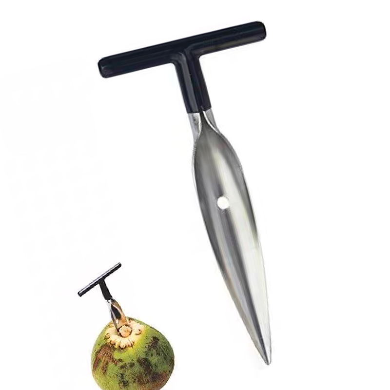 Stainless Steel Coconut Opener Coconut Shell Opener Hole Opener Meat Extractor Opener Coconut Knife Tool