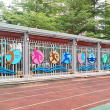 厂家批发学校文化墙的装饰学校宣传栏不锈钢烤漆标识牌