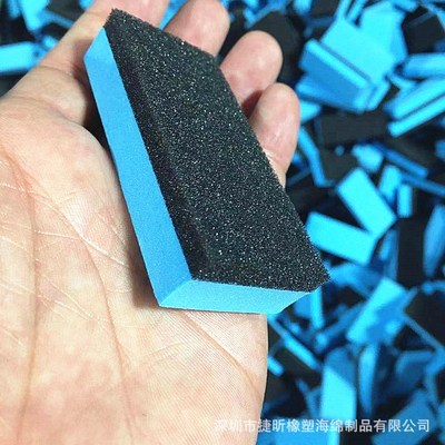 藍色EVA泡棉擦 高密度黑色海綿板擦廠家 鍍金鍍膜泡沫棉 海綿塊
