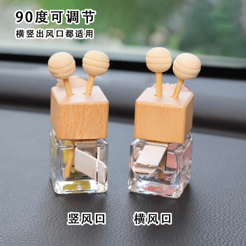 Fragancia de coche Botella vacía Botella de aromaterapia de coche Aceite esencial Aromaterapia Mini salida de aire Paquete volatil Fragancia Decoración Expansión de fragancia
