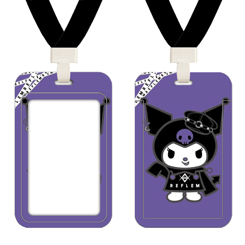 Cubierta de tarjeta de autobús de Kulomi Cartoon Cute Student Commute Tarjeta de control de acceso del campus Metro puerta de trabajo cubierta de tarjeta image 41