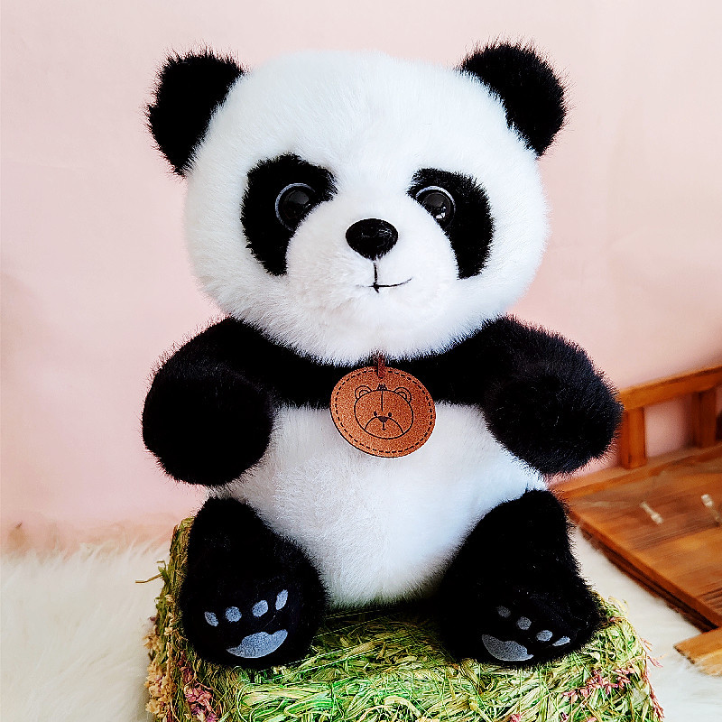 Lindo peluche de animal de peluche, conejo zanahoria, panda, animal de peluche, muñeco de compañía para niños, muñeco de compañía para escritorio