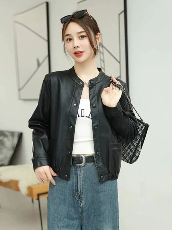 Короткая осенняя fashion-я Jacket для отдыха, корейский стиль, оверсайз, свободный крой