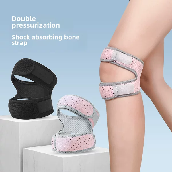 Upgraded Meniscus Sport Patella with Non-slip Silicone Sport Knee Pads Adjustable with Weight Lifting Shock Absorbing Patella Protector