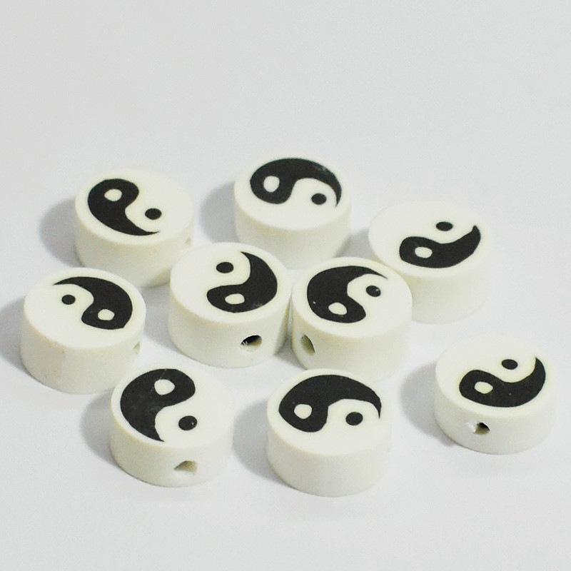 100 PCS/Package Soft Clay Gossip Beads display picture 2