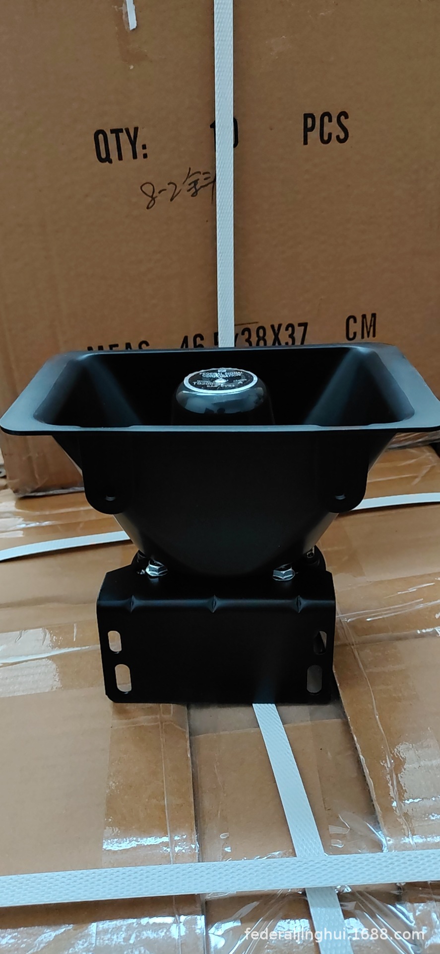 12V Car Alarm Speaker 200W High-Power Loudspeaker Siren Speaker Square Design 100C Speaker